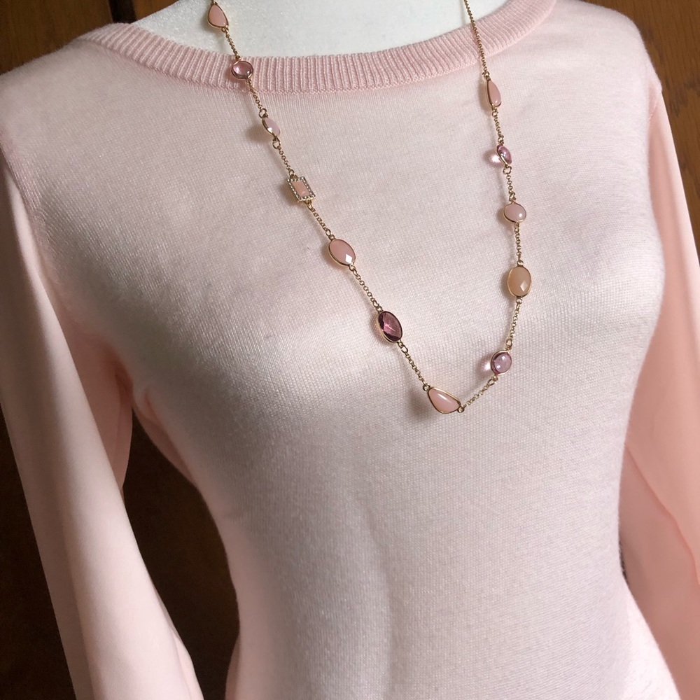 Elegant Pink Long Sleeve Blouse